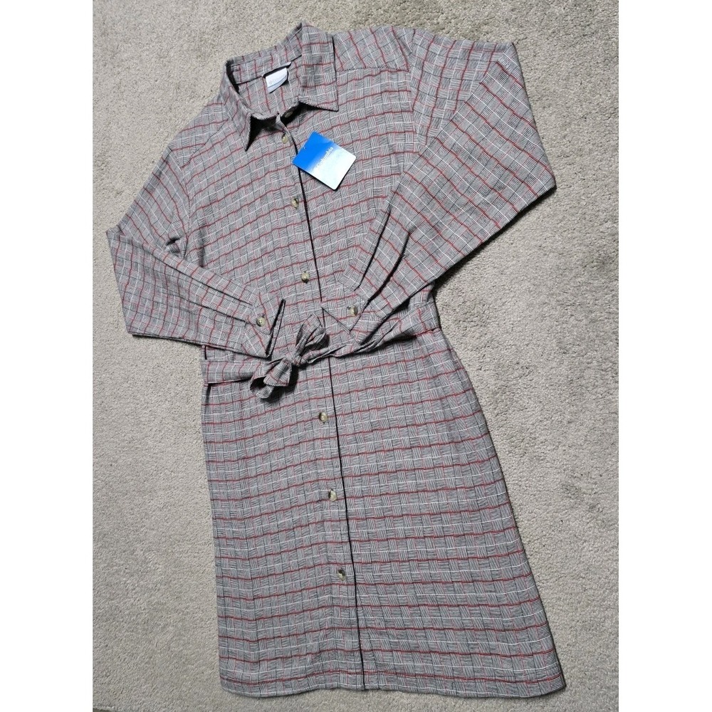 NWT Columbia Holly Hideaway Flannel Dress Womens M 100% Cotton Pockets Button‎ - Picture 11 of 16